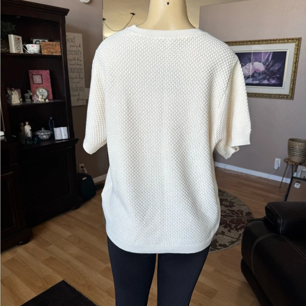 Women's Cream Sweater - Picture 8 of 10